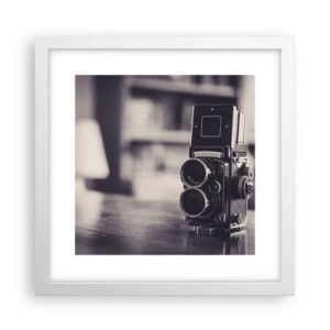 Affiche dans un cadre blanc - Poster - La magie de la photographie ancienne - 30x30 cm