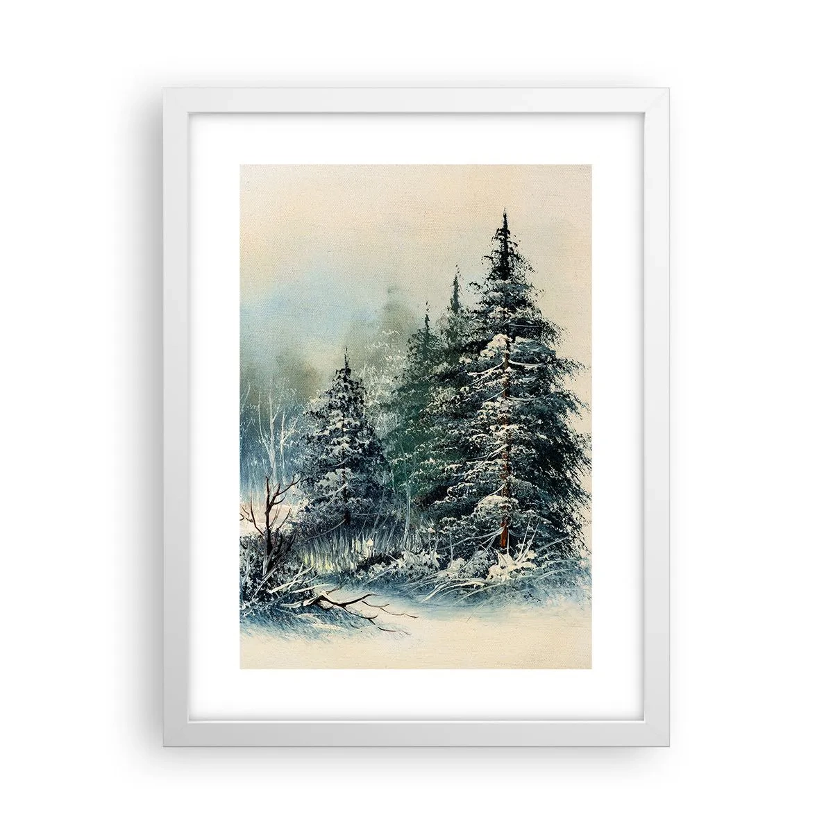 Affiche dans un cadre blanc - Poster - Prêt pour les fêtes - 30x40 cm