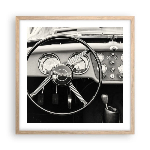 Affiche dans un chêne clair - Poster - Rêve de collectionneur - 50x50 cm