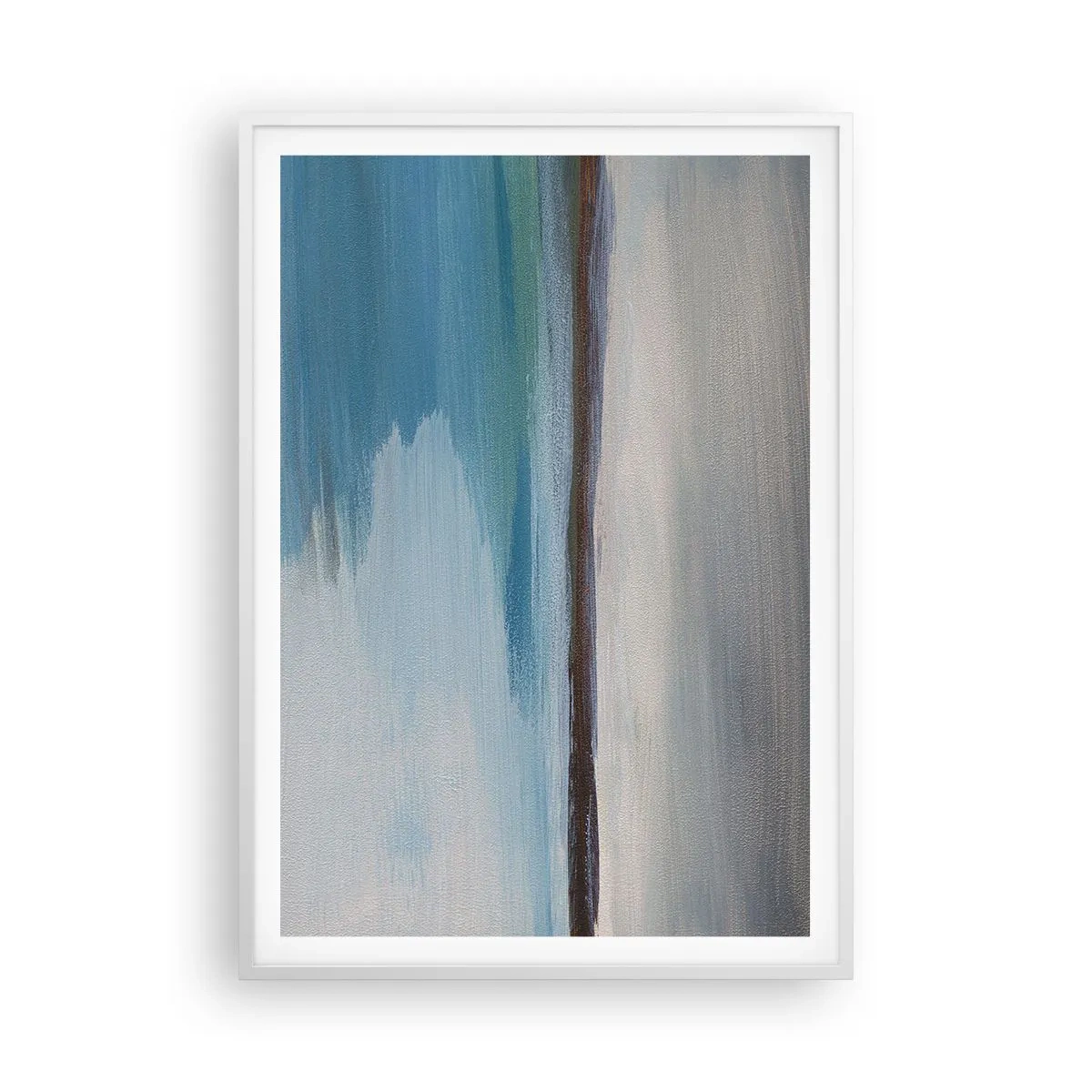 Affiche dans un cadre blanc - Poster - Paysage horizontal - 70x100 cm