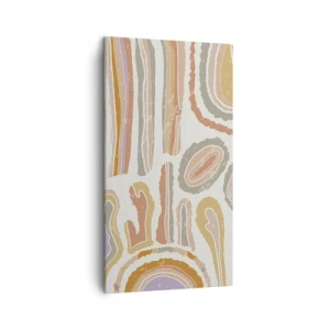 Impression sur toile - Image sur toile - Coupes transversales colorées - 45x80 cm