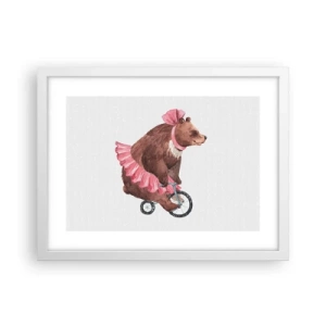 Affiche dans un cadre blanc - Poster - Quel cirque ! - 40x30 cm