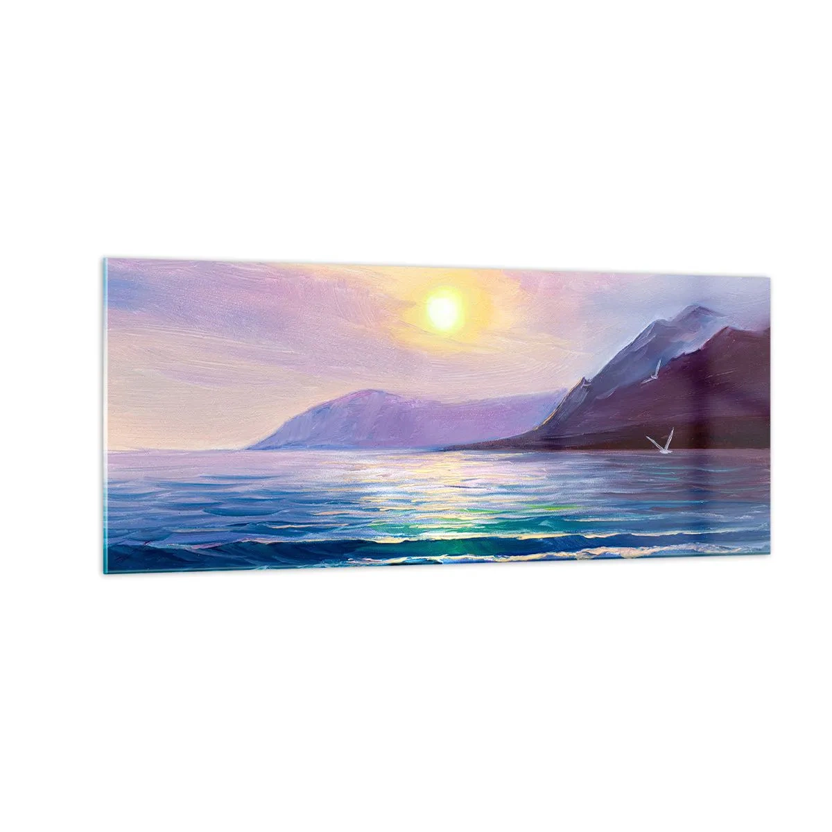 Impression sur verre - Image sur verre - Cristal d'eau et d'air - 100x40 cm