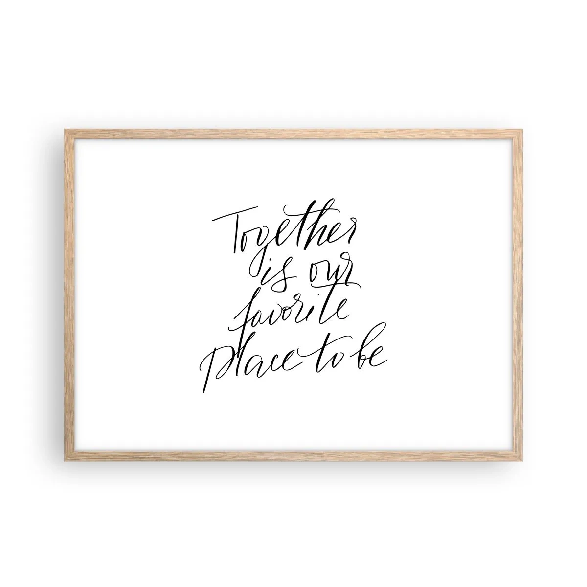 Affiche dans un chêne clair - Poster - Vous aussi vous le sentez? - 70x50 cm