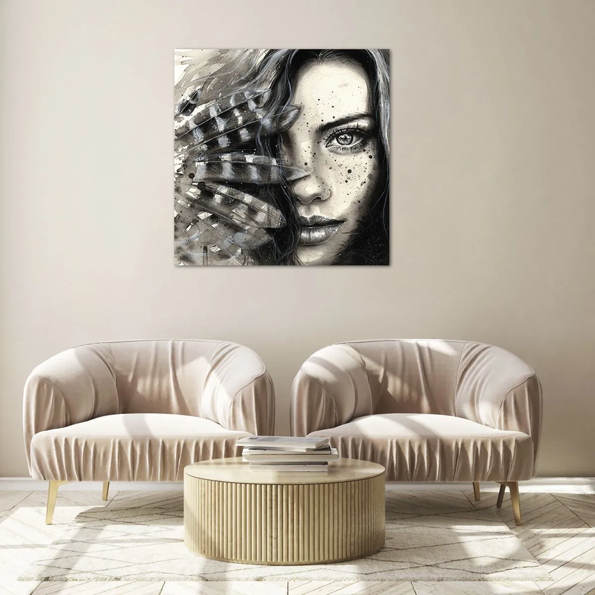 Impression sur verre - Image sur verre - Beauté sauvage - 70x70 cm