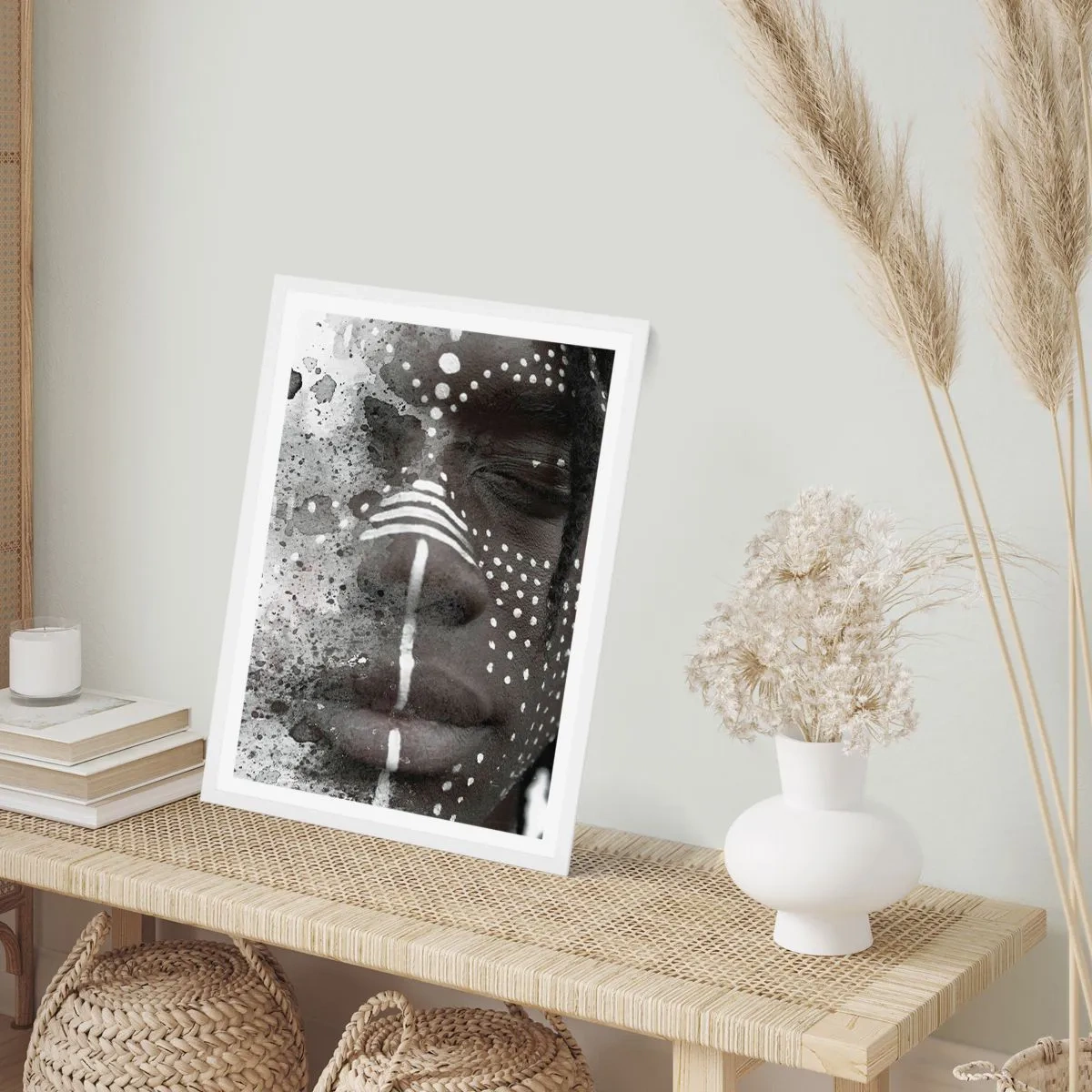 Affiche dans un cadre blanc - Poster - Découvrez l'esprit primal - 50x70 cm