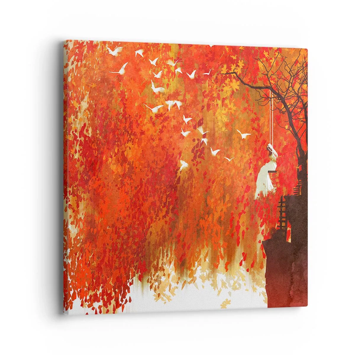 Impression sur toile - Image sur toile - S'envolera-t-il avec eux ? - 40x40 cm