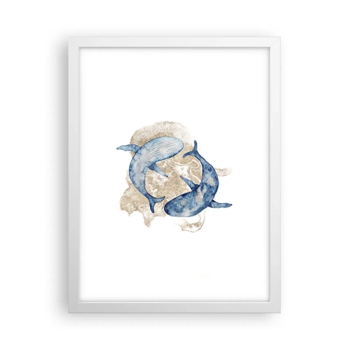 Affiche dans un cadre blanc - Poster - Amis ou amoureux? - 30x40 cm