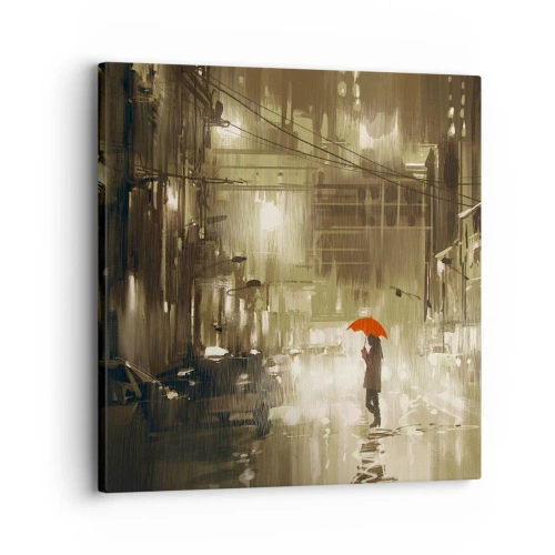 Impression sur toile - Image sur toile - Seule mais pas solitaire - 30x30 cm