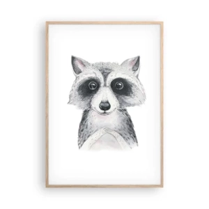 Affiche dans un chêne clair - Poster - Un moment pour s'émouvoir - 70x100 cm