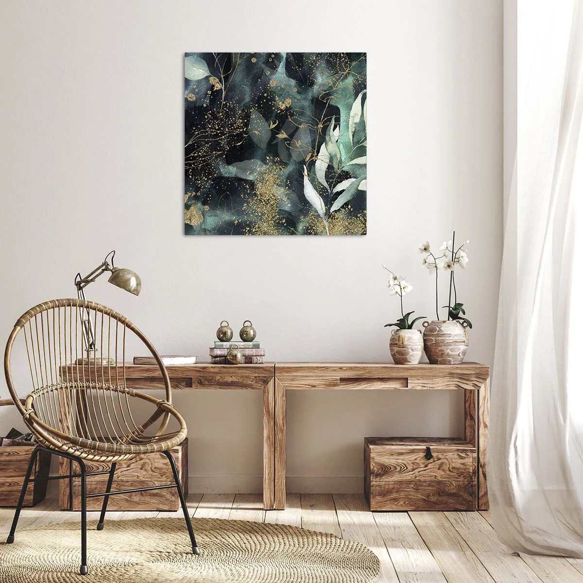 Impression sur toile - Image sur toile - Jardin magique - 40x40 cm
