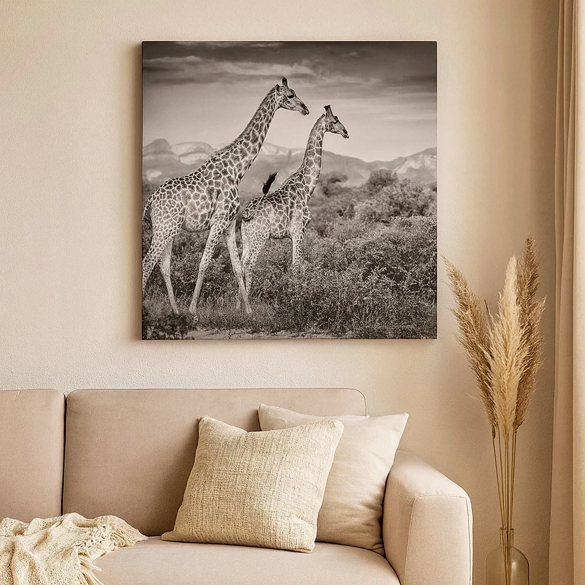 Impression sur toile - Image sur toile - Hautes sphères en Afrique - 30x30 cm