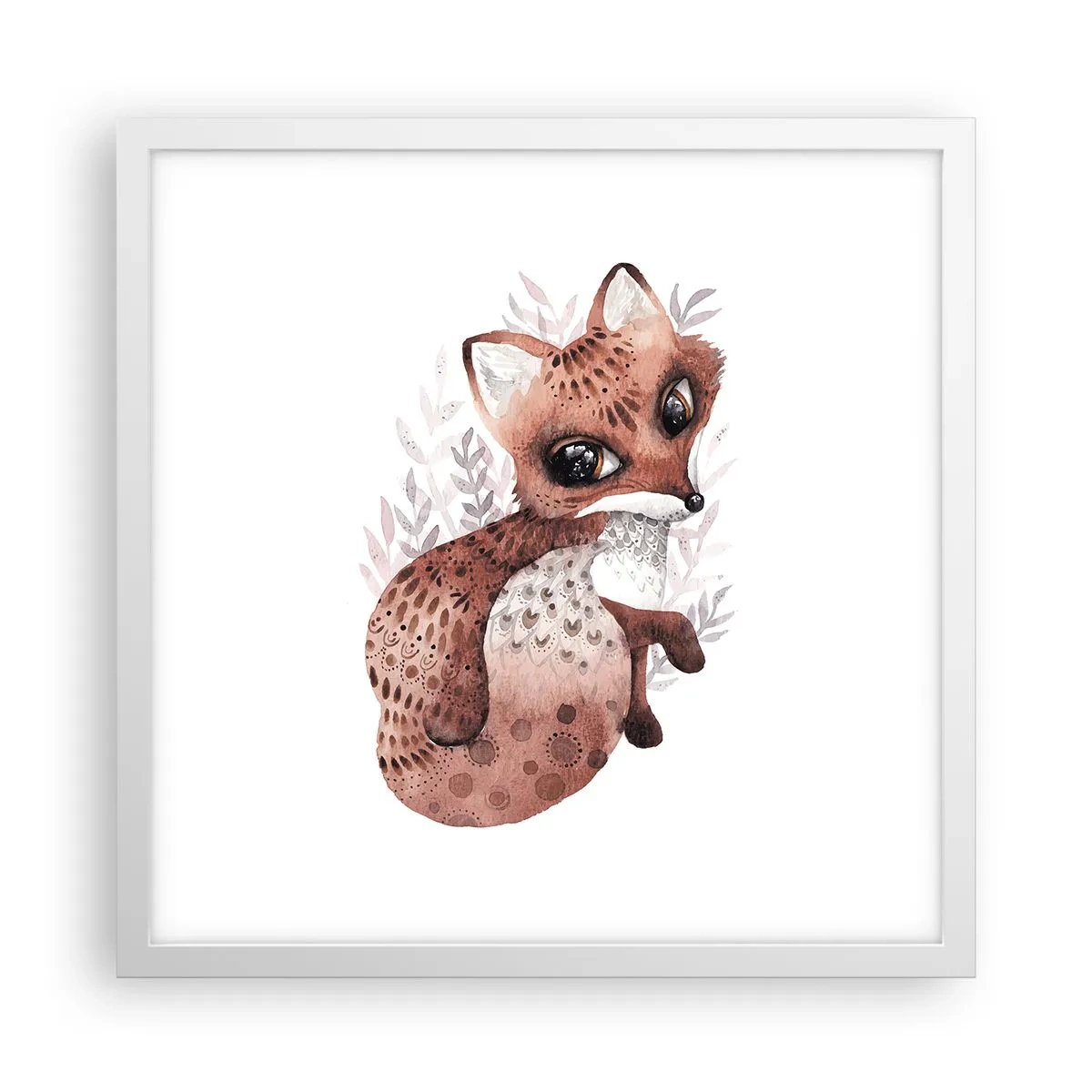 Affiche dans un cadre blanc - Poster - Seulement à aimer - 40x40 cm