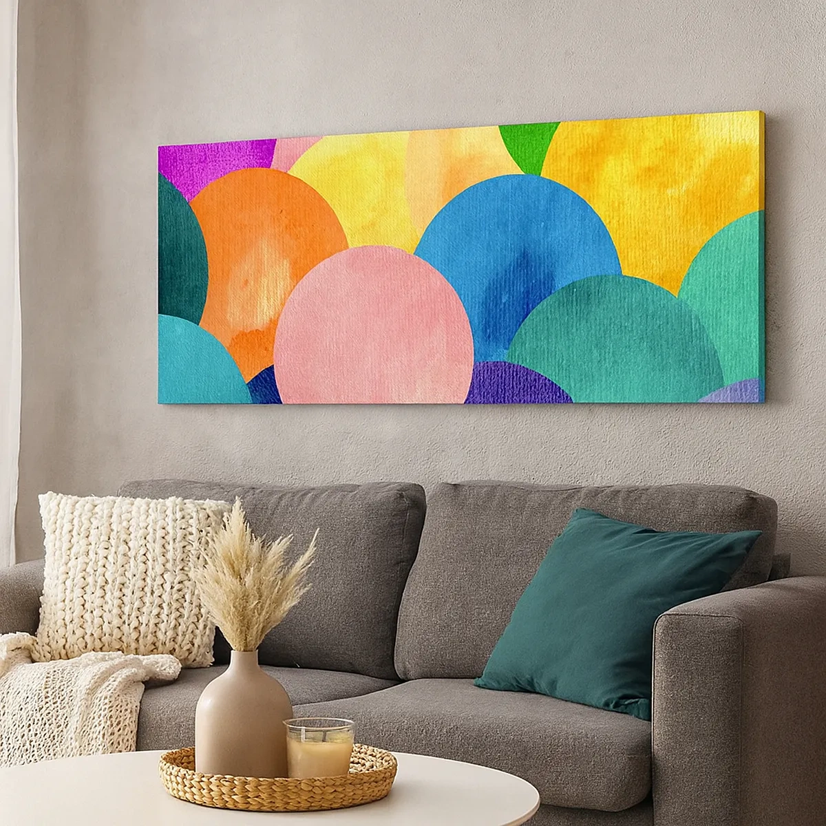 Impression sur toile - Image sur toile - La plénitude primitive de la vie - 30x30 cm