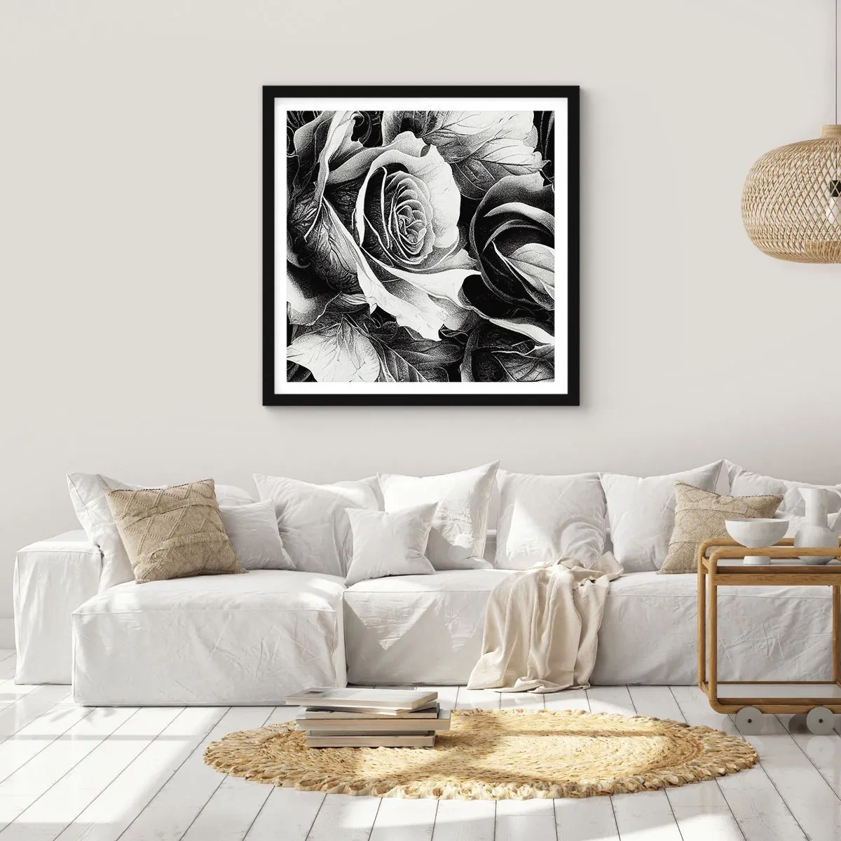 Affiche dans un cadre noir - Poster - Toujours une reine - 50x50 cm