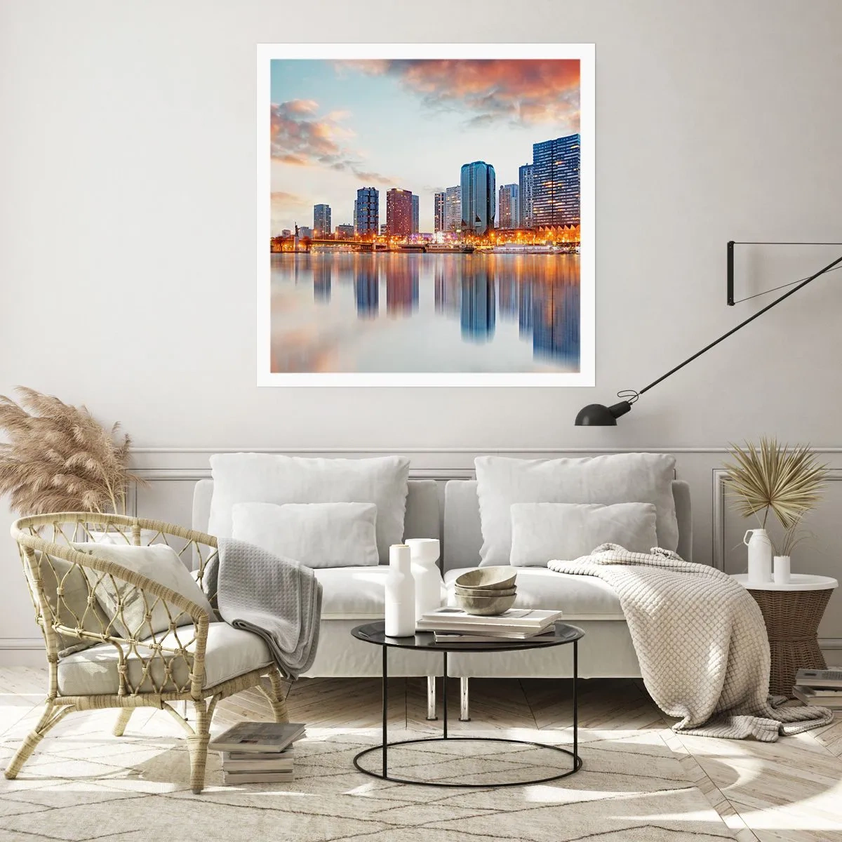 Affiche - Poster - La tranquillité monumentale de Paris - 60x60 cm