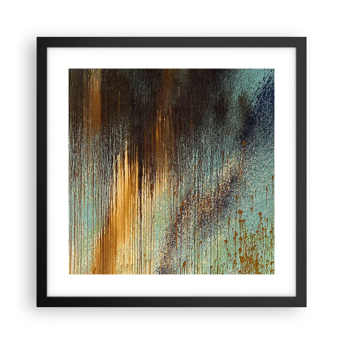 Affiche dans un cadre noir - Poster - Une composition de couleirs non fortuite - 40x40 cm