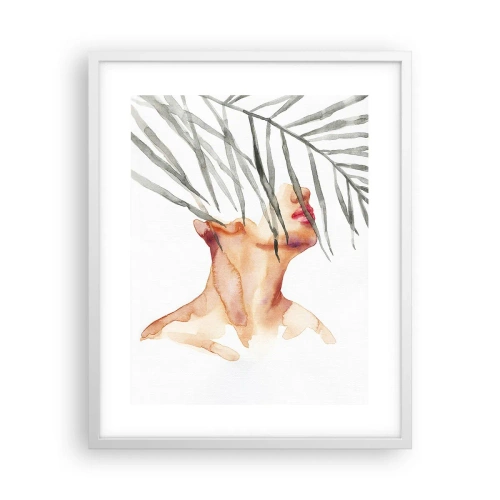 Affiche dans un cadre blanc - Poster - Sentez le pouls des tropiques - 40x50 cm