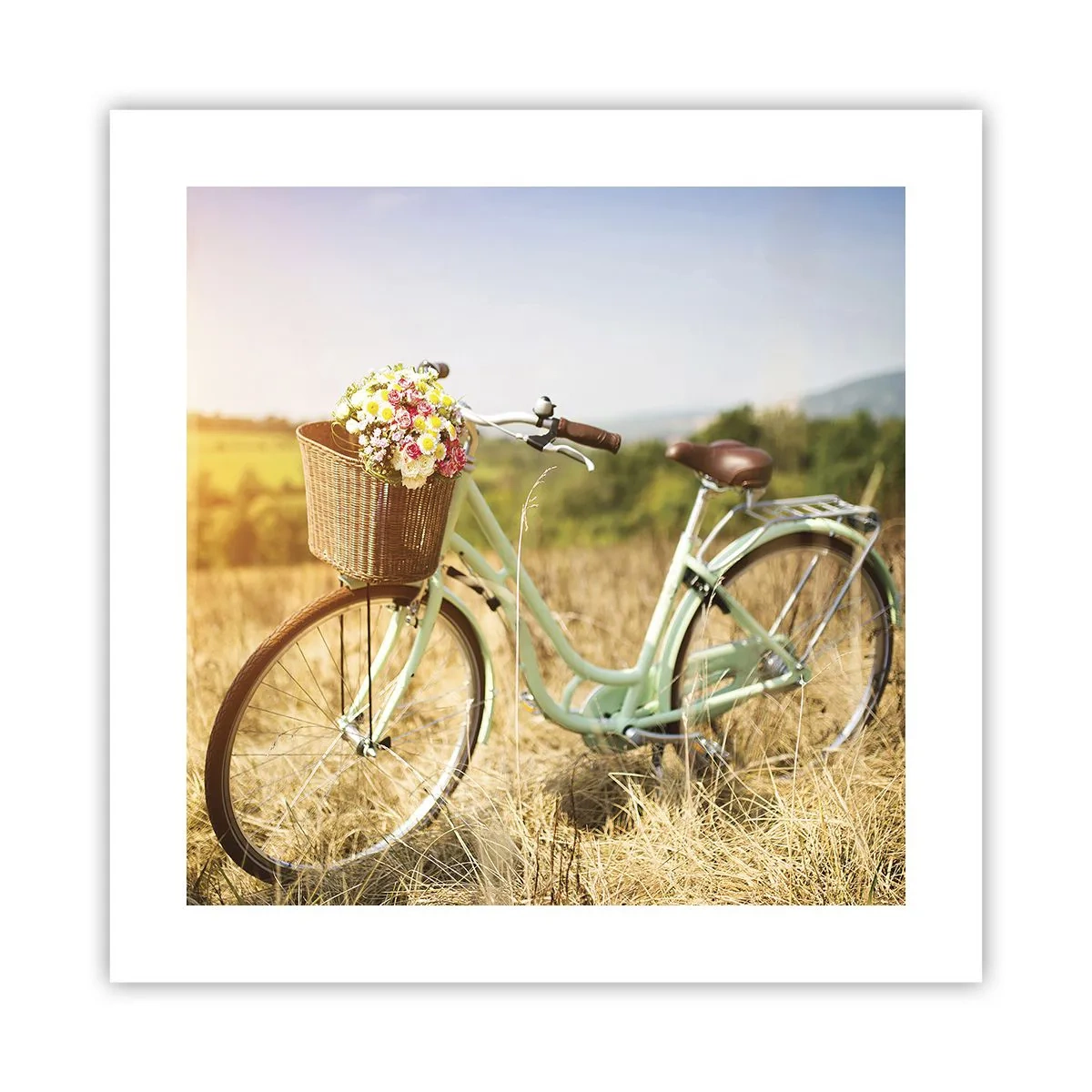 Affiche - Poster - Je vais rester un petit moment - 40x40 cm