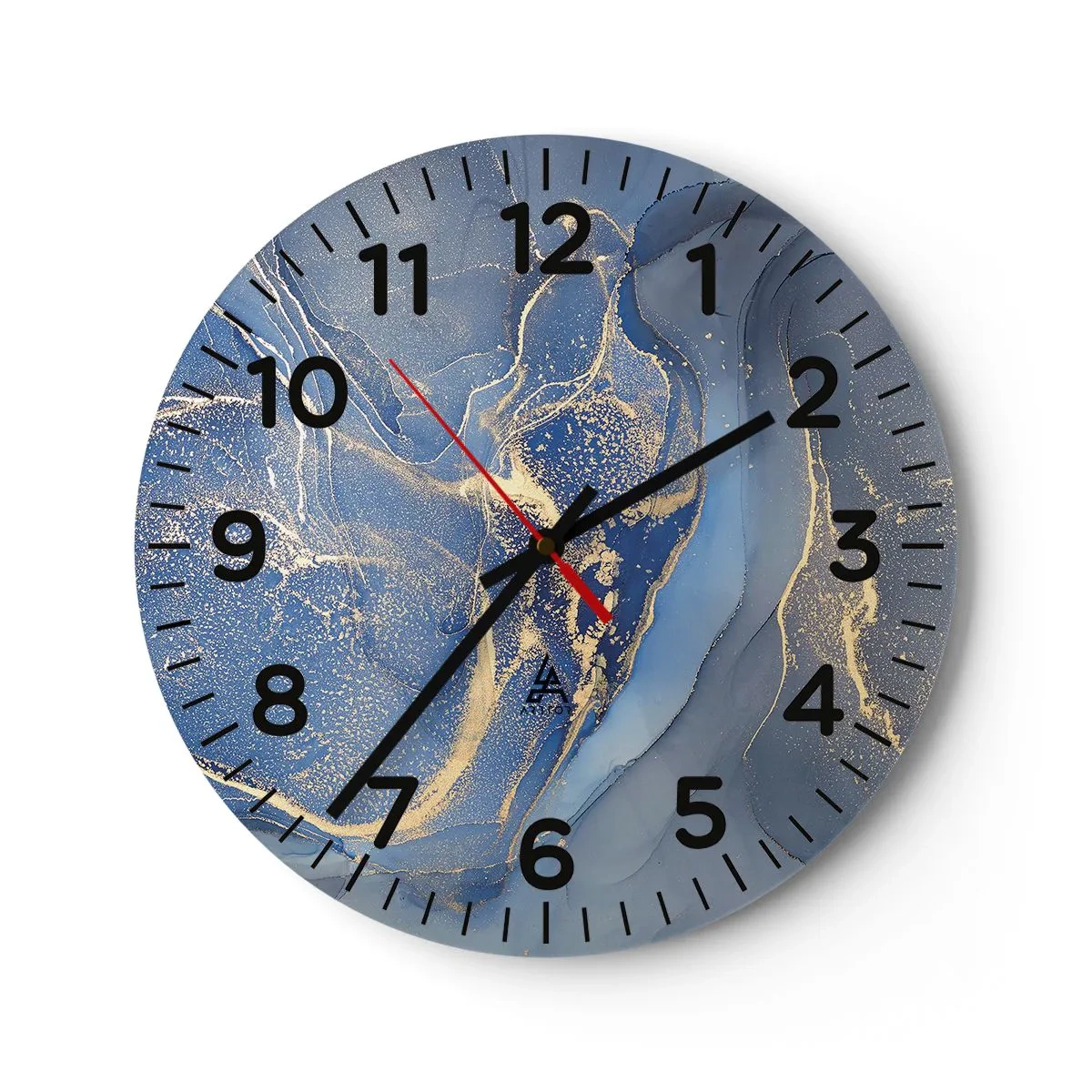 Horloge murale - Pendule murale - Poussière d'or - 40x40 cm