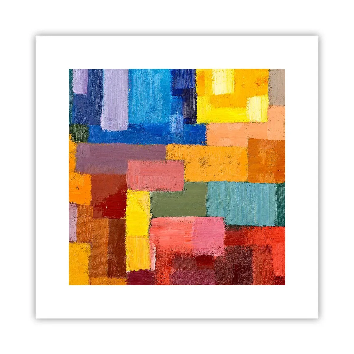 Affiche - Poster - Chacun est différent, tout est coloré - 30x30 cm