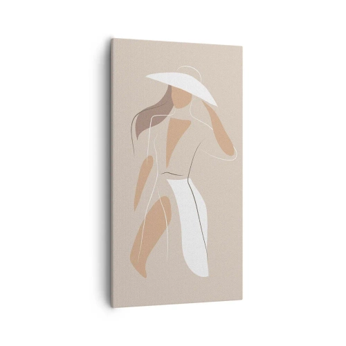 Impression sur toile - Image sur toile - Lea mode est un jeu - 55x100 cm