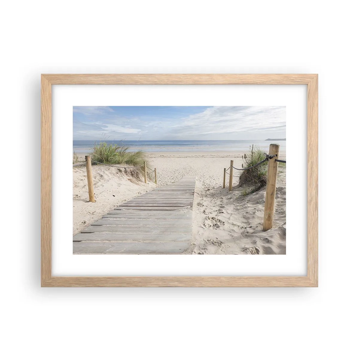 Affiche dans un chêne clair - Poster - A l'horizon - 40x30 cm