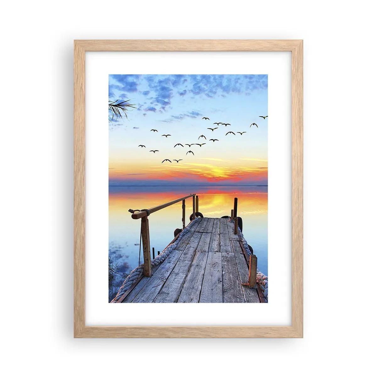 Affiche dans un chêne clair - Poster - Il est temps de rentrer... - 30x40 cm