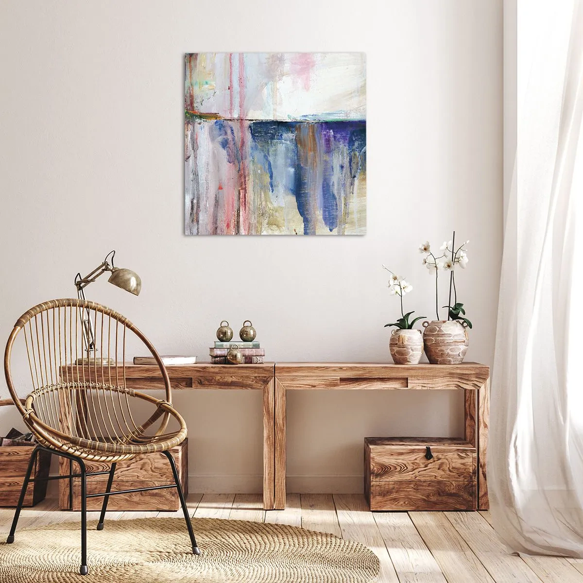 Impression sur toile - Image sur toile - Impressions et associations colorées - 50x50 cm