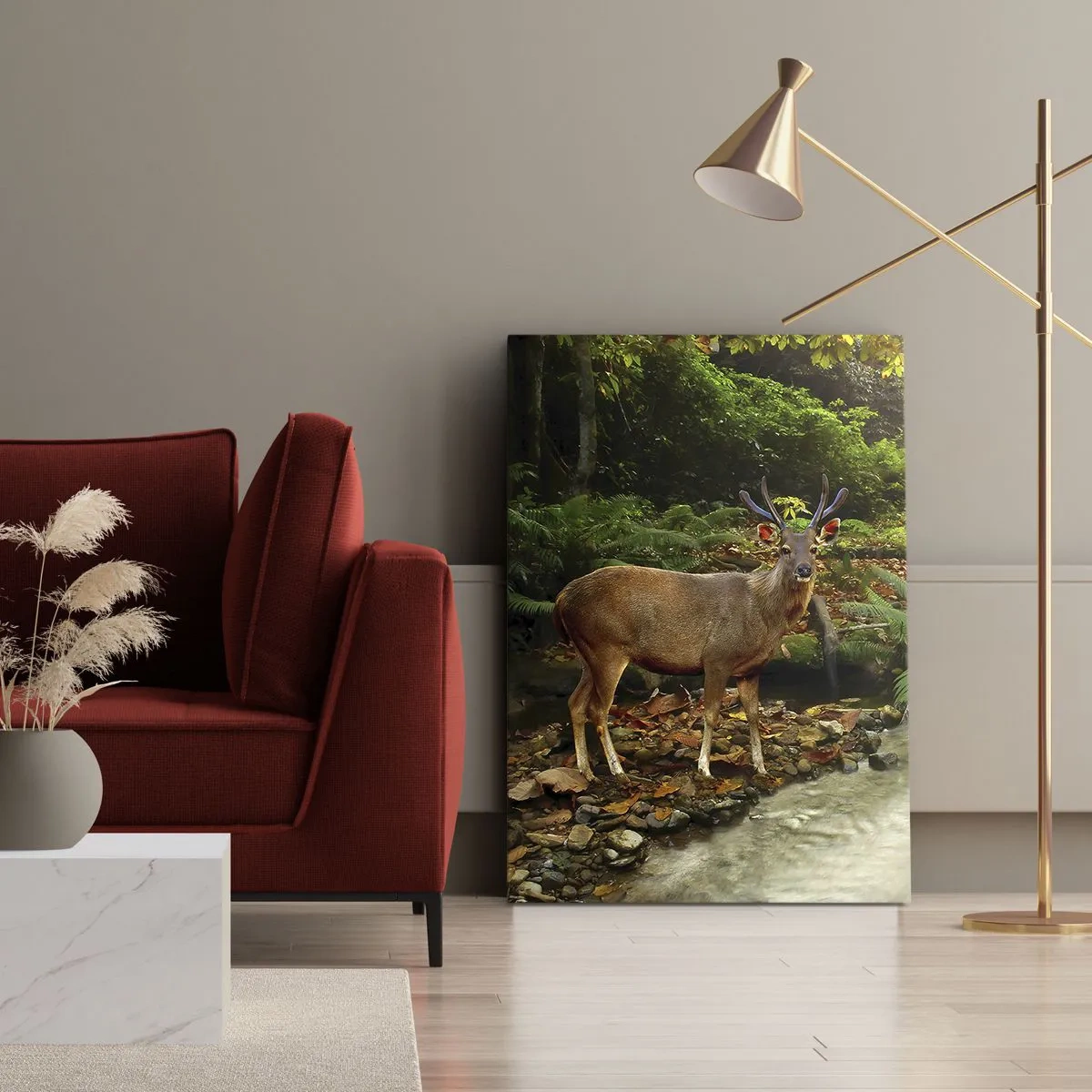 Impression sur toile - Image sur toile - Bienvenue dans mon monde - 55x100 cm