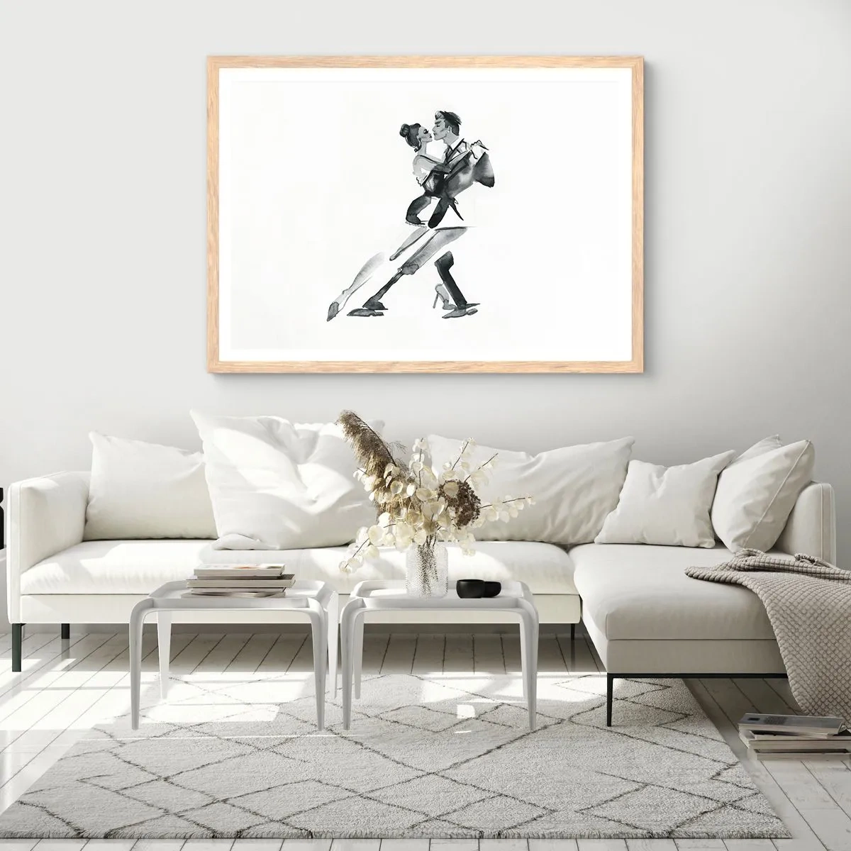 Affiche dans un chêne clair - Poster - En un battement - 91x61 cm