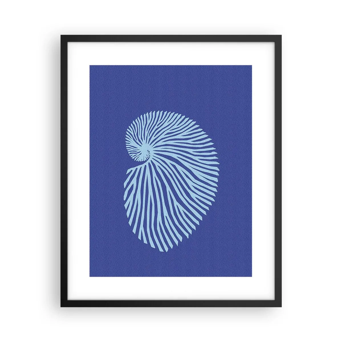 Affiche dans un cadre noir - Poster - La naissance de la coquille - 40x50 cm