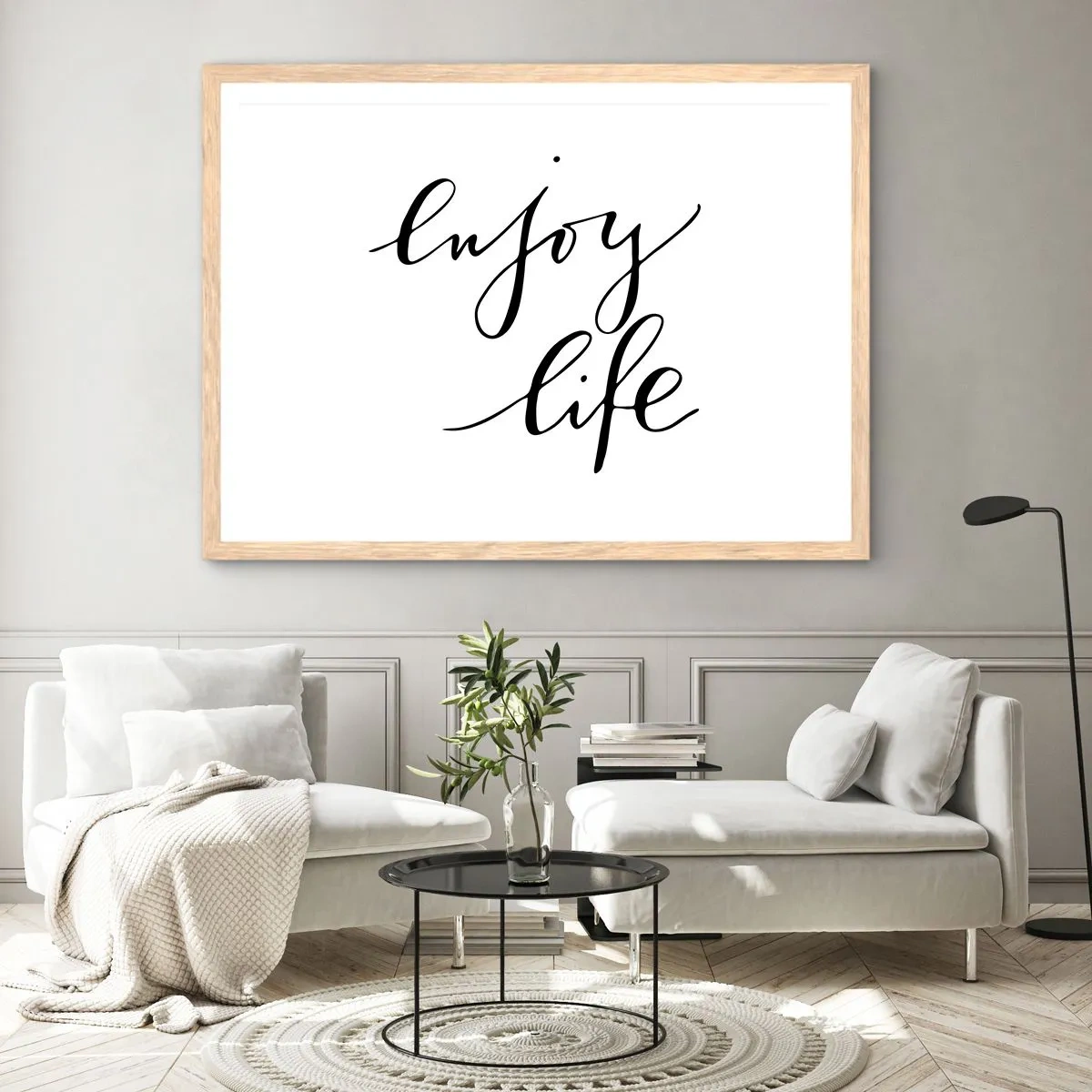 Affiche dans un chêne clair - Poster - Rien à ajouter.... - 40x30 cm