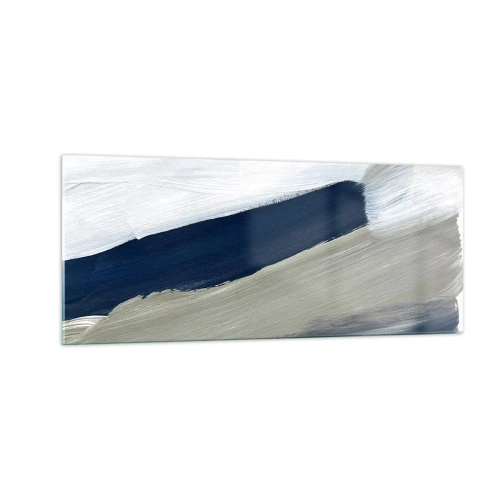 Impression sur verre - Image sur verre - Rencontre avec la blancheur - 100x40 cm