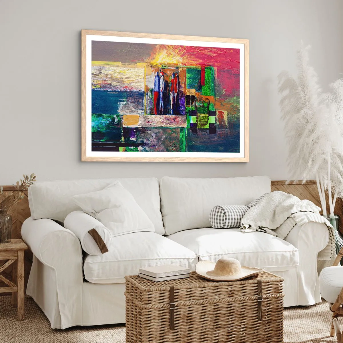 Affiche dans un chêne clair - Poster - Relations et émotions - 40x30 cm