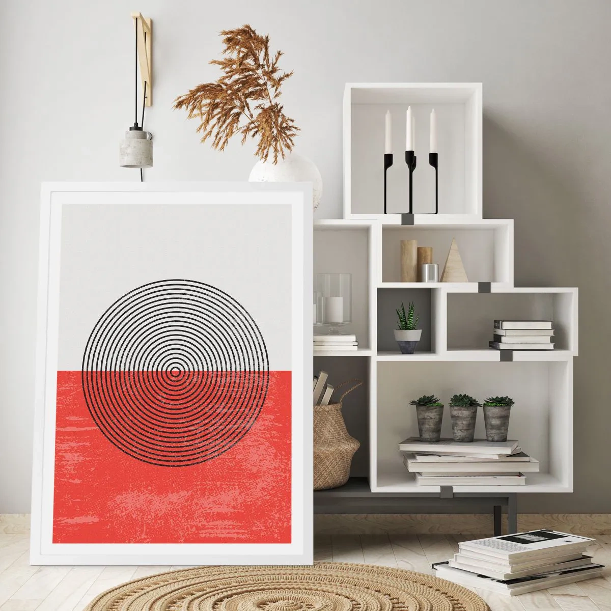 Affiche dans un cadre blanc - Poster - Dans le mille - 50x70 cm