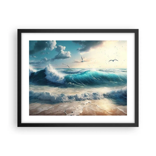 Affiche dans un cadre noir - Poster - Ça bourdonne seulement pour toi - 50x40 cm