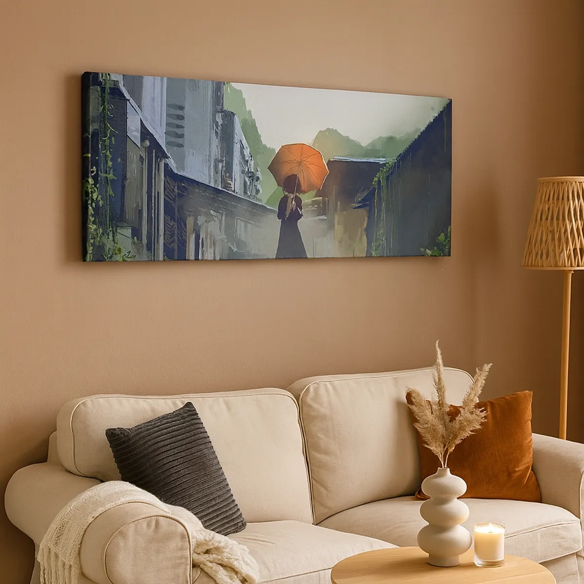 Impression sur toile - Image sur toile - Pluie vivifiante - 30x30 cm