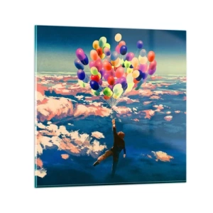 Impression sur verre - Image sur verre - Un rêve d'enfant devenu réalité - 60x60 cm