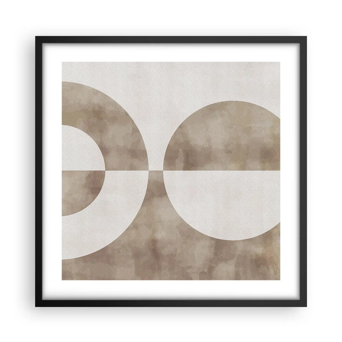 Affiche dans un cadre noir - Poster - Similitudes et différences - 50x50 cm