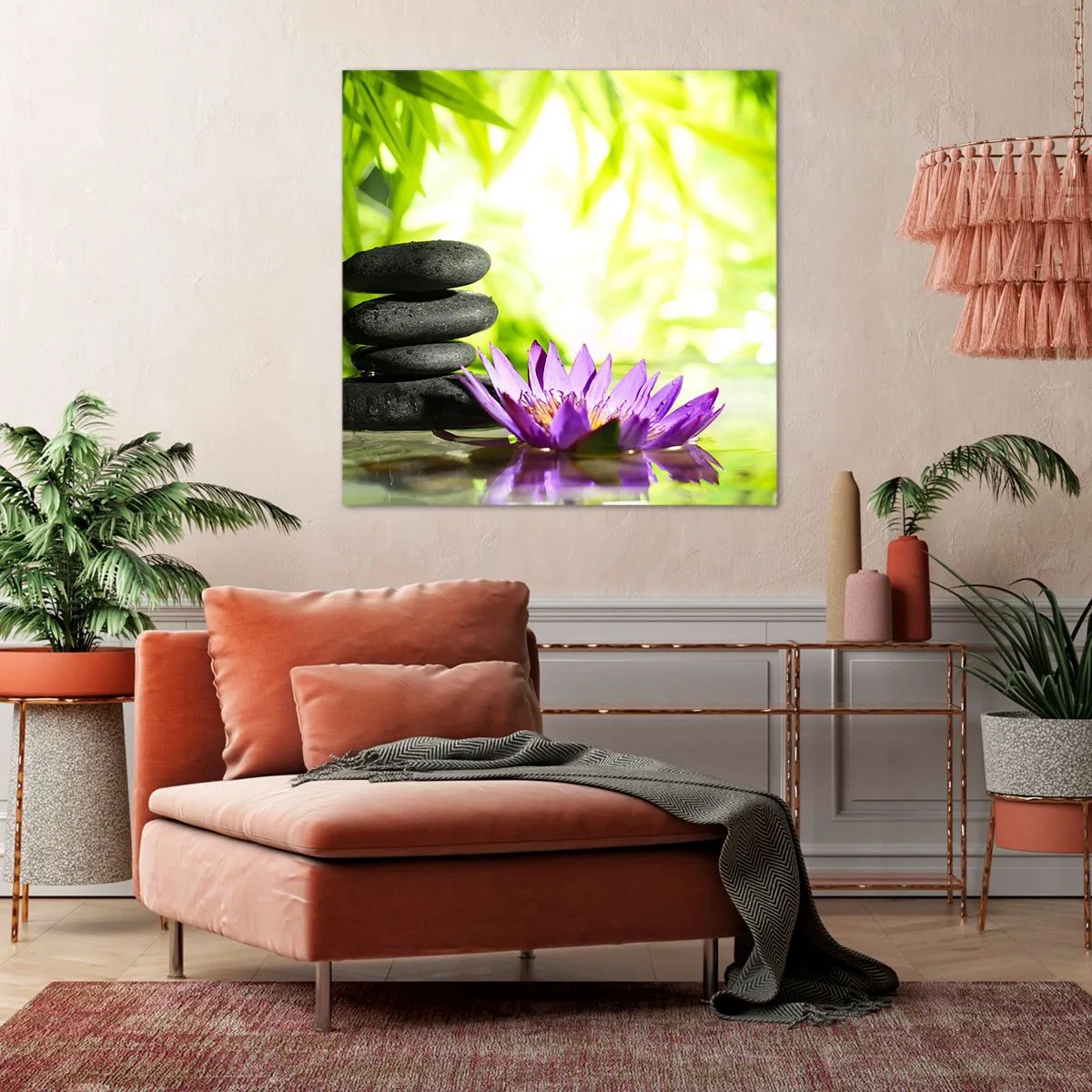 Impression sur toile - Image sur toile - Dans un buisson de bambou - 40x40 cm