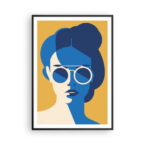 Affiche dans un cadre noir - Poster - Look de vacances - 70x100 cm