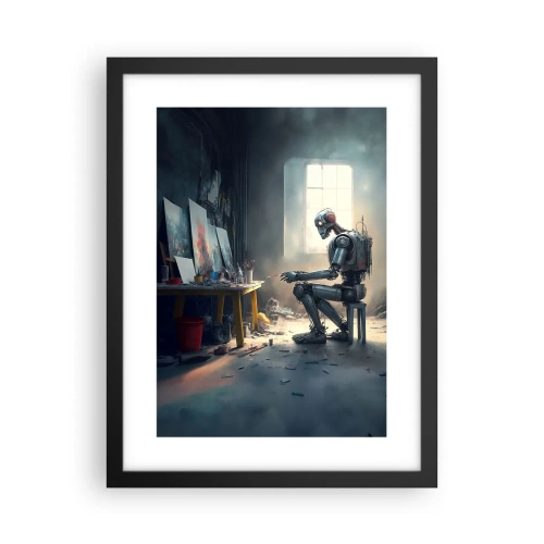 Affiche dans un cadre noir - Poster - L'acte de création - 30x40 cm