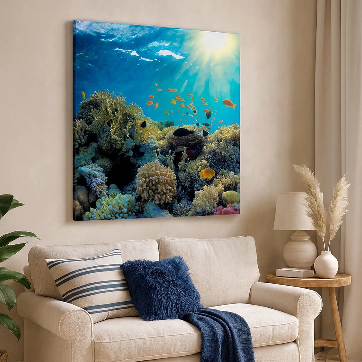 Impression sur toile - Image sur toile - Trésor sous-marin - 30x30 cm