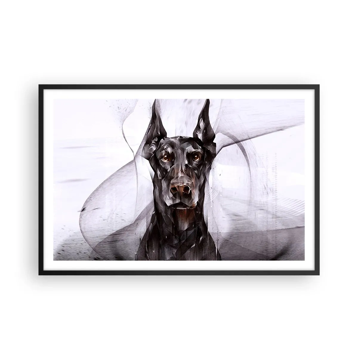 Affiche dans un cadre noir - Poster - Né noble - 91x61 cm