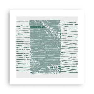 Affiche - Poster - Abstraction de la mer - 40x40 cm
