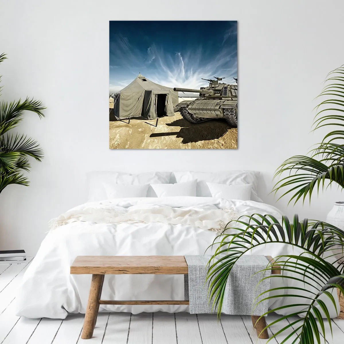 Impression sur toile - Image sur toile - Un rêve militaire - 60x60 cm