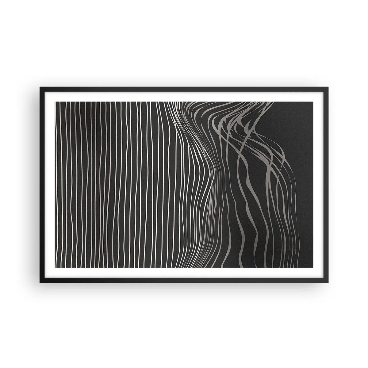 Affiche dans un cadre noir - Poster - Rythme et accent - 91x61 cm