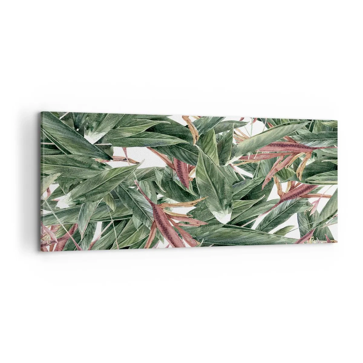 Impression sur toile - Image sur toile - Arbuste émeraude-lilas - 100x40 cm