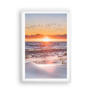 Affiche dans un cadre blanc - Poster - Paysage horizontal - 61x91 cm